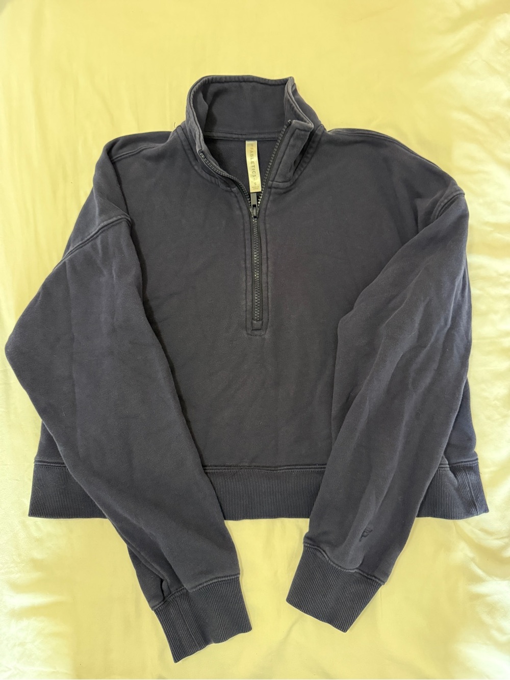 Fabletics Men's Dark Navy Half-Zip Pullover